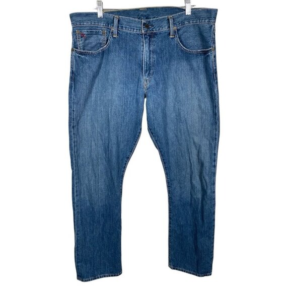 Polo Ralph Lauren Hampton Straight Selvedge Jeans Men 36x30 Actual 38x30